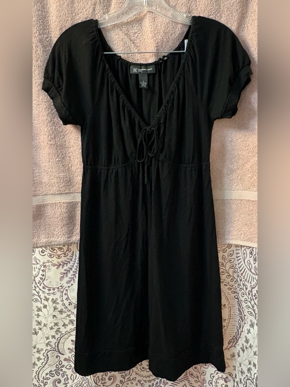 Y2K INC International Concepts Black Boho Dress Petite Small